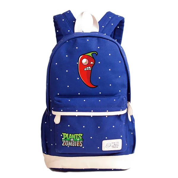 Новая игра PVZ Растения против Зомби холщовый рюкзак с принтом школьные сумки для девочек-подростков Mochila Feminina рюкзак для ноутбука - Цвет: 23