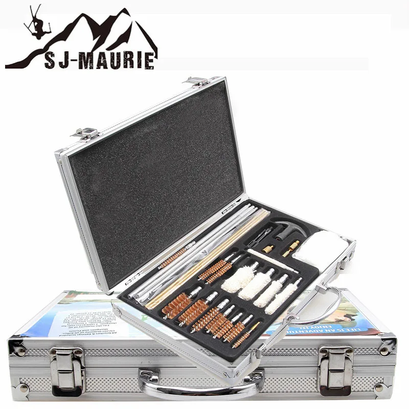 

Outdppr Hunting Asesories 26 Pieces Tactical Hunting Universal Gun Cleaning Kit Set Supplies for Air Gun Rifle Pistol Shot~Gun
