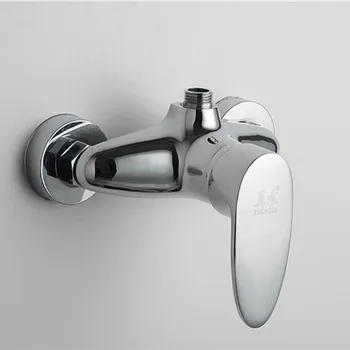 

Free shipping wall mounted bathroom shower faucet with high quality polished chrome bath shower faucet of hot cold shower