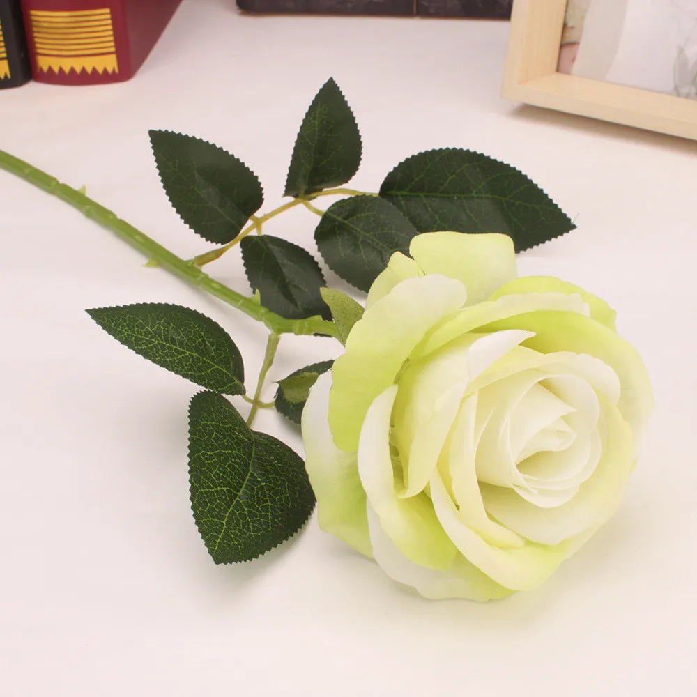 Розы Искусственные цветы сенсорный латекс невесты DIY букет для свадьбы поддельные домашний цветочный Декор Рождественский подарок розы