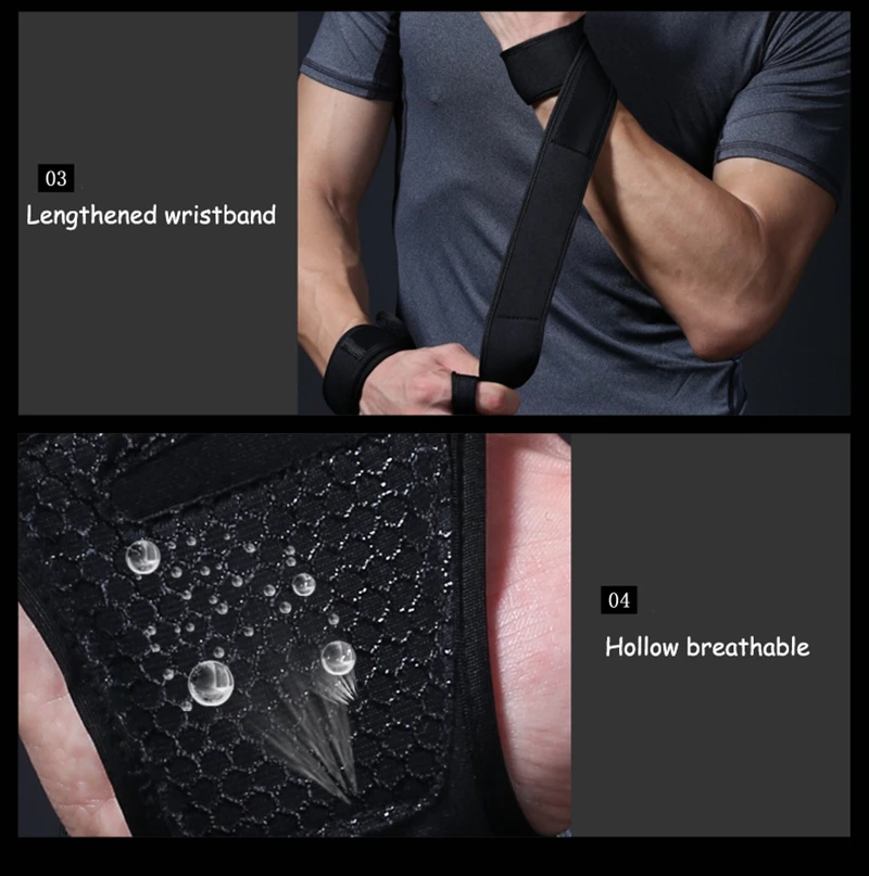 Gym Gloves Heavyweight Sports Exercise Weight Lifting Gloves Body Building Training Sport Fitness Gloves for Fiting Cycling (21)