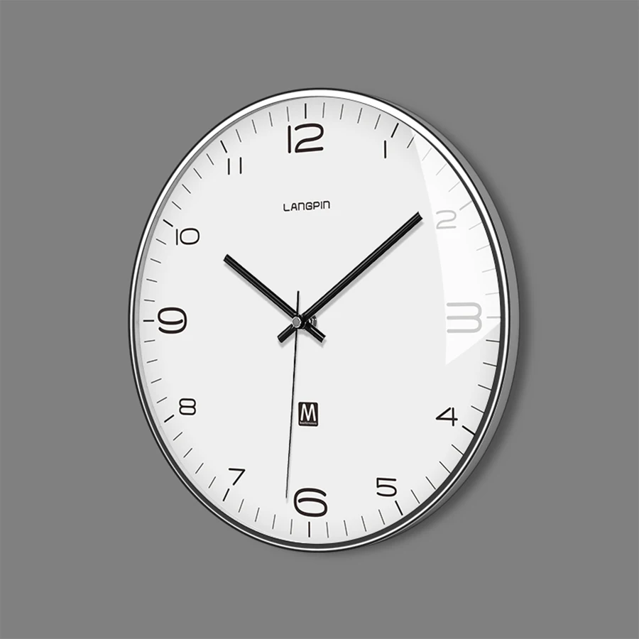 Современные настенные часы в скандинавском стиле, домашний декор, кухонные часы, аксессуары, настенные бесшумные часы, украшение для гостиной, большие часы 50KO523