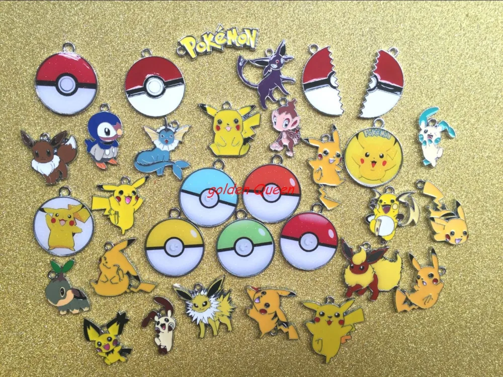 New 30pcs cartoon Japanese anime popular Enamel Metal Charm Pendants