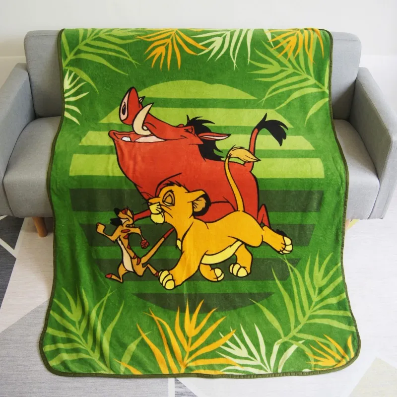 

Cartoon Blue The Lion King Simba Nala Blanket Throw 117X152CM Summer Air Conditon Sleeping Cover on Bed/Sofa/Plane