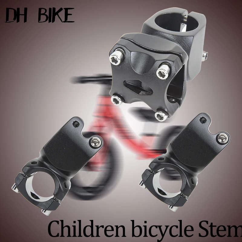 

25.4mm Bike Handlebar Set Children Bike 28.mm Fork Stem Parts Set Aluminum Bicycle Riser Bar with Stem Parts Set for Kids Bike