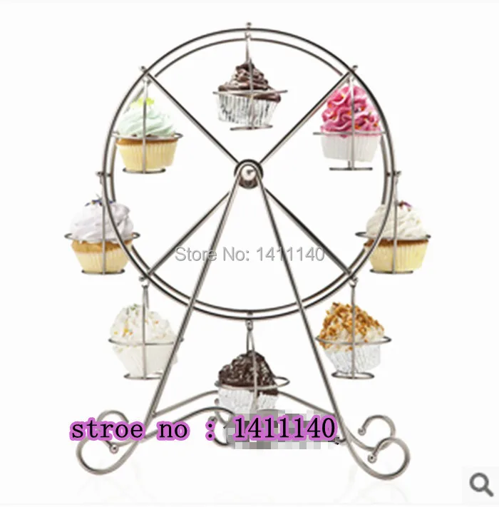 

cake tool Ferris Wheel 8 Cups Cupcake Stand Cake Holder Display Wedding Party Birthday Party decorations