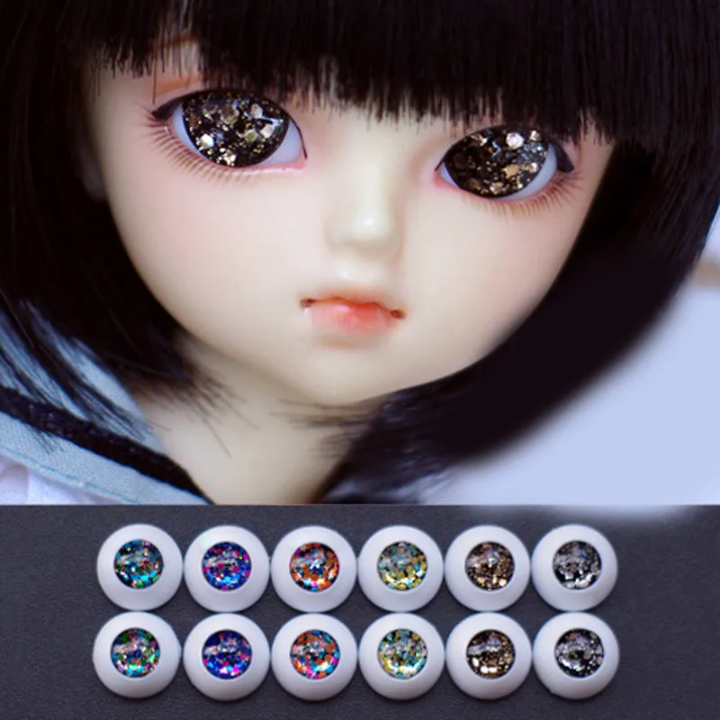 Colorful bjd doll eyes for 1/3 1/4 1/6 BJD Dolls toys sd red black