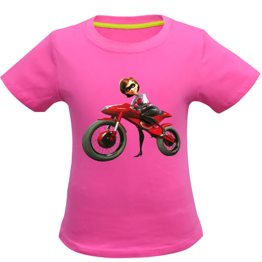 Одежда для маленьких девочек удобные Летние футболки Суперсемейка 2 из топа с рисунком футболка для мальчиков детская одежда
