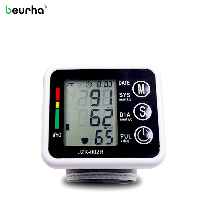

Beurha Blood Pressure Monitor Household Wrist Type Microcomputer Intelligent Type Electronic Black Non-Voice Use Of Battery