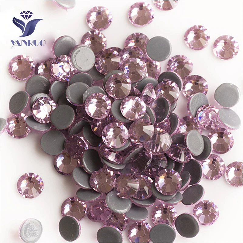 

YANRUO 2058HF SS20 Light Rose 1440Pcs Hotfix Strass Stones And Crystals Flatback Hot Fix Rhinestones For Garment