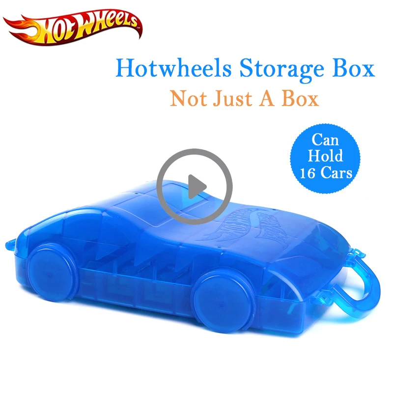 Skup Hot wheels zabawka dla dzieci pojemnik samochodowy 16 sztuk samochodów wielofunkcyjny przenośny z tworzywa sztucznego wygodne pudełko Hotwheels samochód zabawka dla dziecka prezent