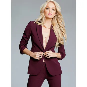 

Custom Made Autumn Winter Professional Formal Pantsuits Ladies Women Business Suits Women Suits 2 pieces (Jackets+Pants)