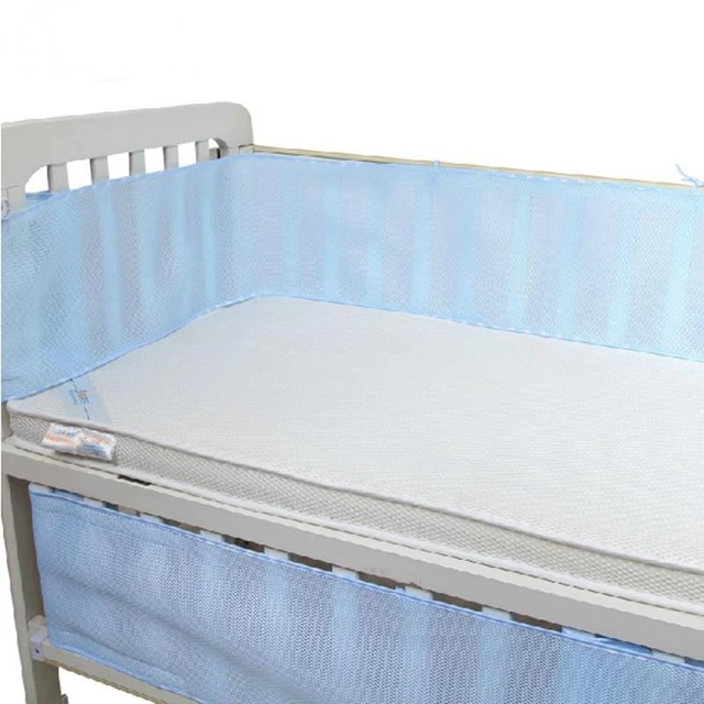 Summer Newborn crib bumper Breathable Baby Breathable Mesh Crib Liner, infant Bedding Set