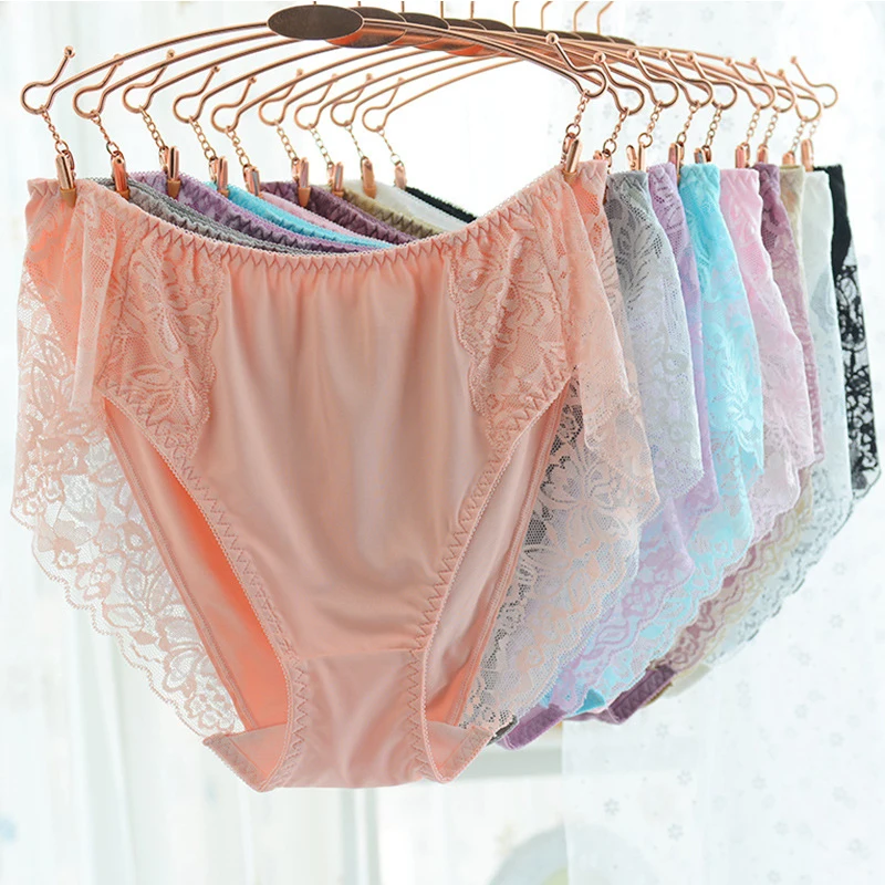 Bragas de cintura alta de talla grande para mujer, ropa interior