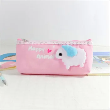 

Women Necessaire Cosmetic Bag Toiletry Wash Beaut Kit Pen Bag Cartoon Animal Snail Sheep Travel Portable Storage Pouch