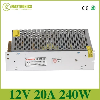 

DC12V 20A 240W Regulated Switching Power Supply For LED Light Strip DC12V Lighting Transformers