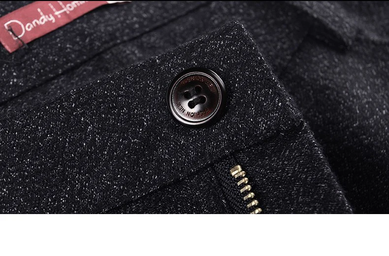 Бренд DANDY Homme Высокое качество мужские осенние зимние черные супер тонкие модные мужские длинные брюки с карманами деловые повседневные штаны
