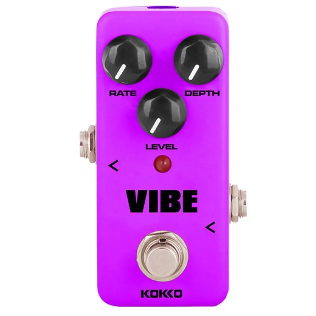 

KOKKO FUV2 Mini Pedal Vibe Analog Purple Rotary Square Guitar Speaker DC adapter Guitar Part