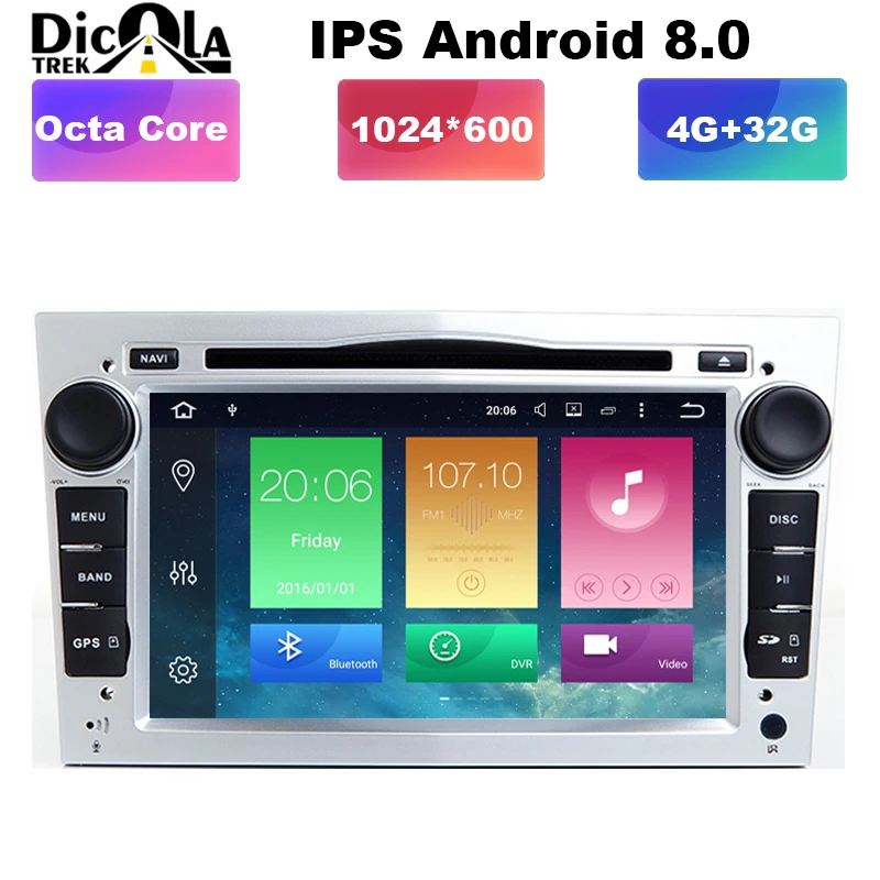 

7" HD Android 8.0 Car DVD Player GPS Navigation System For Opel Zafira B Vectra C D Antara Astra H G Combo 4G BT Radio Stereo