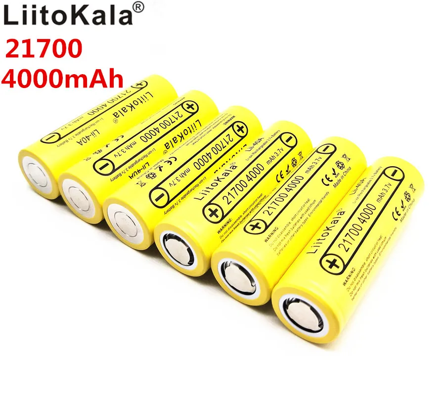 

10 pieces LiitoKala 21700 battery Lii-40A Original 21700 4000 mAh 40A rechargeable battery adapts CAPO
