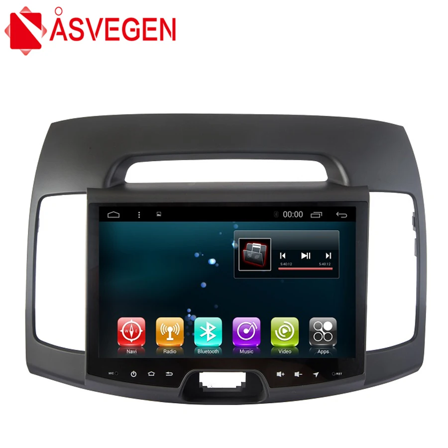 Cheap Asvegen 9 inch Android 6.0 Quad Core Car Radio For HYUNDAI Elantra 2007-2011 Android Wifi GPS Navigation Multimedia DVD Player 0