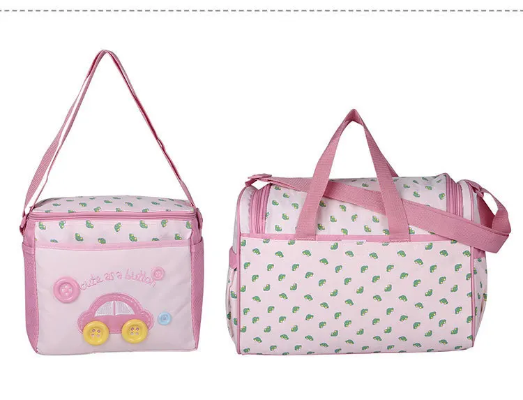 Fashion Baby Diaper Bag Waterproof Travel Printed Mummy Maternity Nappy Bag For Mom Multifunctional Large Capacity 4Pcs Care Bag (5)