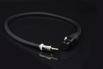 

3.5mm condenser microphone cable 3.5 transfer card Lennon mother Cannon head Small three core transfer card Nong bus