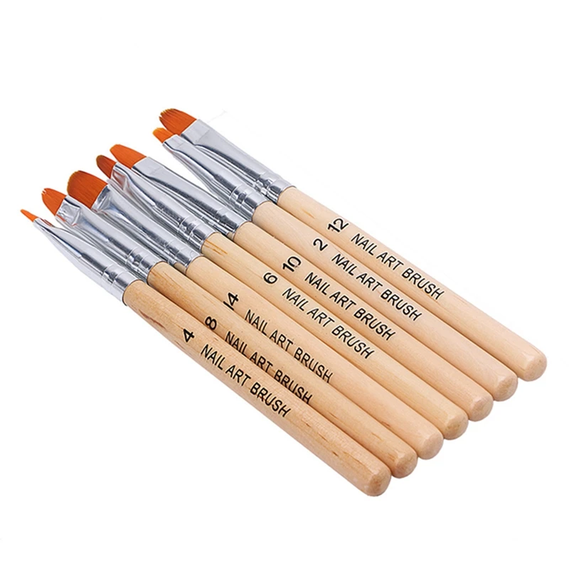

7 Pcs Nail Art Brush Pen Polish Dotting UV Gel DIY Painting Manicure Tool