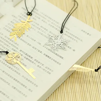 

Metal Hollow Chinese Type Bookmark Key Snow Leaf F Shape Gift Wedding Favor