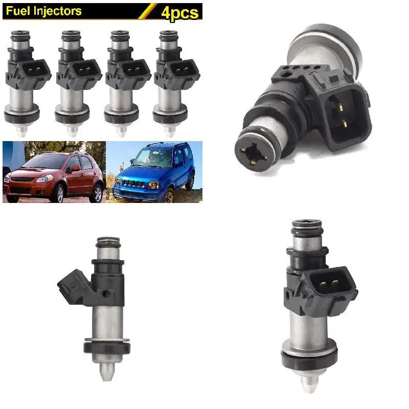

4Pcs Car Fuel Injector For Suzuki GSXR 600 750 1000 Hayabusa GSX1300 15710-24F00 CSL2017
