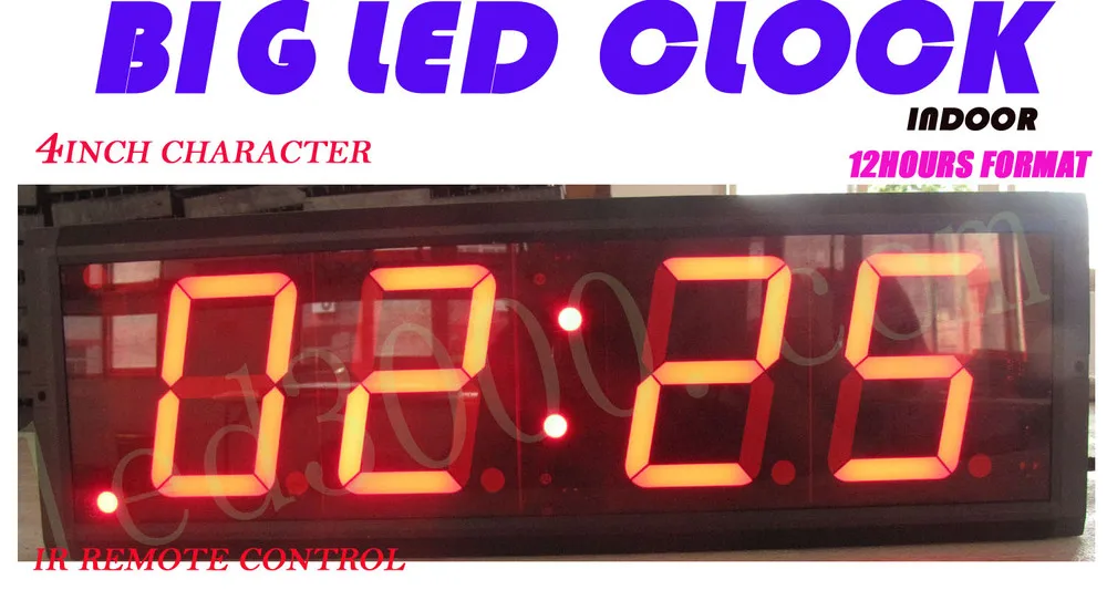 

4inch 4digits indoor led clock (HIT4-4R)