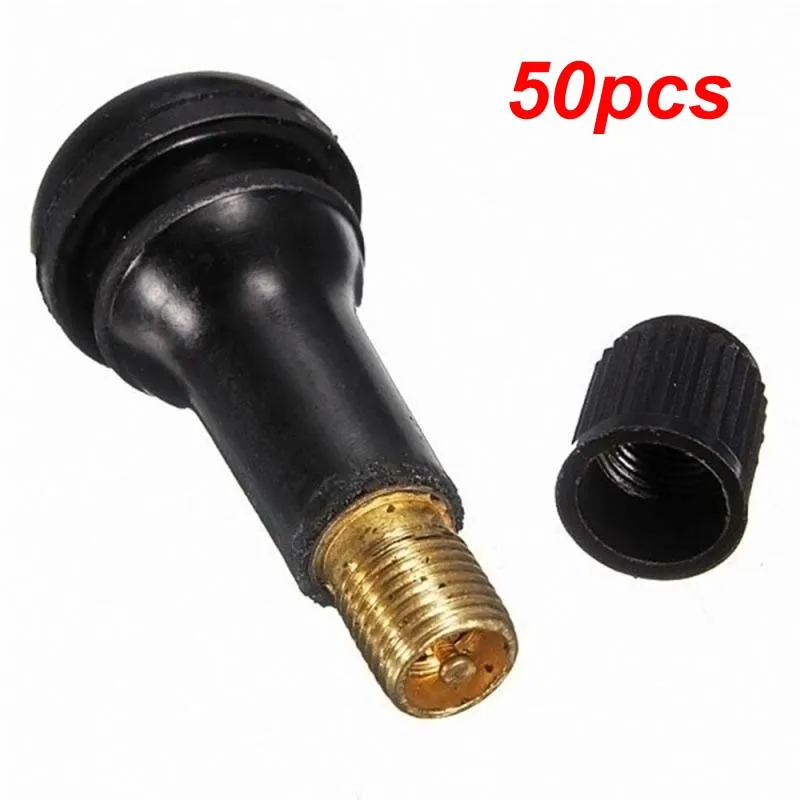 Youwinme 50pcs Tr413 Car Tire Valve Stem Cap Brass Snap In Auto Tyre Tubeless Short Rubber Vechile Wheel High Quality Wheels Wheel Wheel Vwheel Tire Valve Caps Aliexpress
