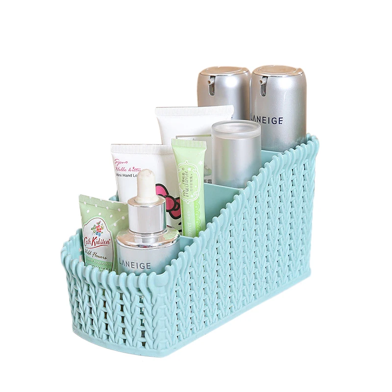 

Hoomall Imitation Rattan Storage Box Desktop Remote Control Stationery Storage Organizer Cosmetics Finishing Boxes