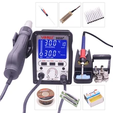 YIHUA 995D+ Soldering station 60W soldering iron 650W hot air gun bga rework station smd rework Electronic circuit repair tool YIHUA 995D+ Soldering station 60W soldering iron 650W hot air gun bga rework station smd rework Electronic circuit repair tool