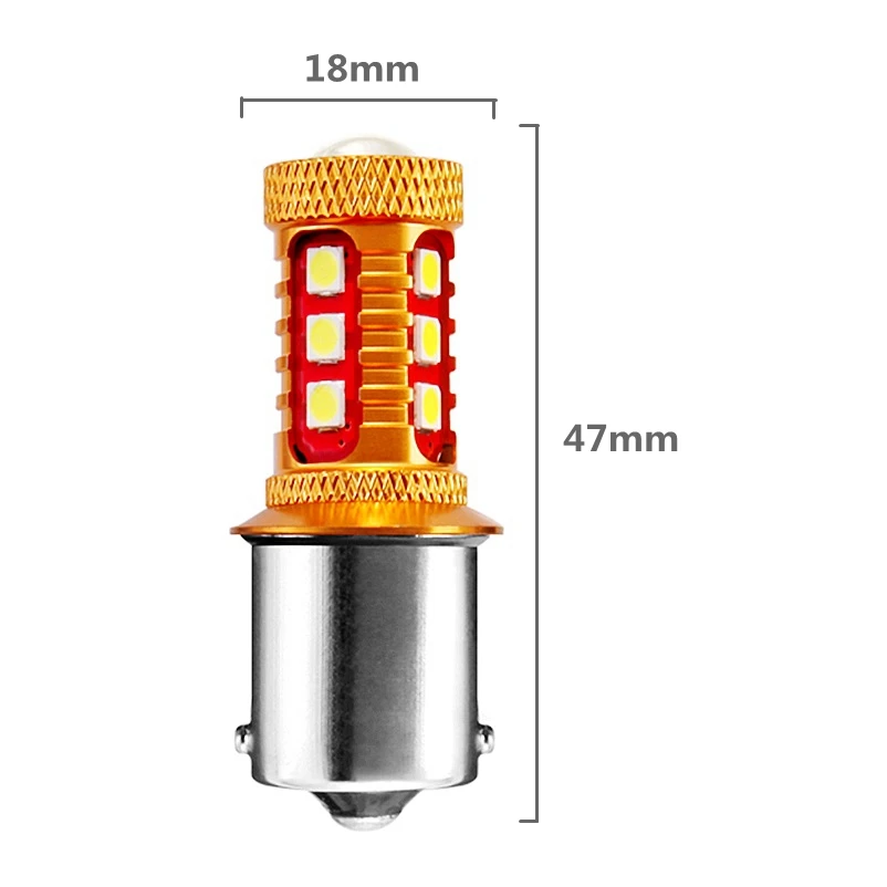 1 шт. 1156 P21W 7506 BA15S супер яркий 1800Lm 3030 светодиодный авто тормоз светильник задний фонарь DRL вождения автомобиля светильник обратный сигнальная Поворотная лампа