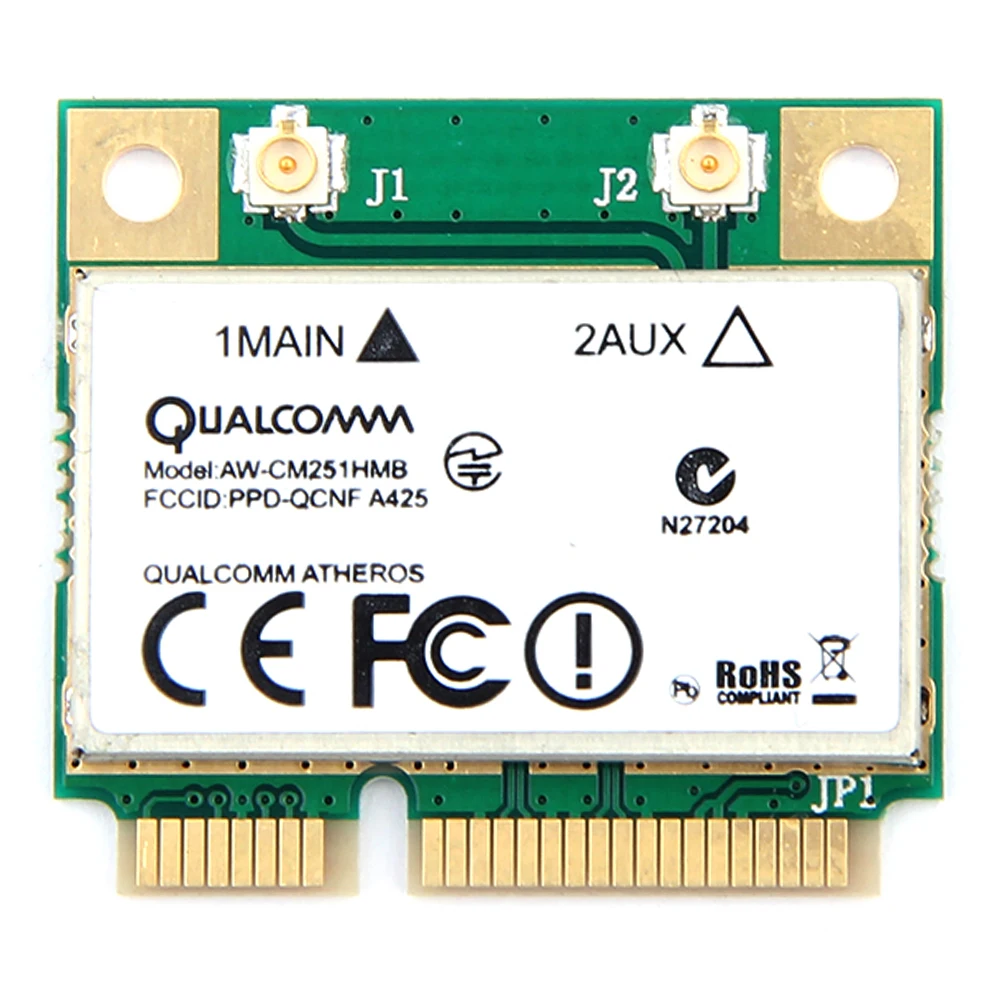 Двухдиапазонная Беспроводная-AC Qualcomm Atheros QCA9377 беспроводная wifi карта Mini PCI-e bluetooth Wi-Fi 802,11 ac+ Bluetooth 4,1 до 433 м