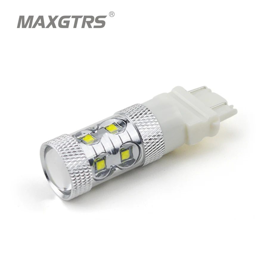 

2x High Power 50W CREE Chip XBD T25 3157 LED Light Bulbs For Turn Signal Brake Bulbs Brake-up Fog Lamps White/Red/Amber DC12-24V
