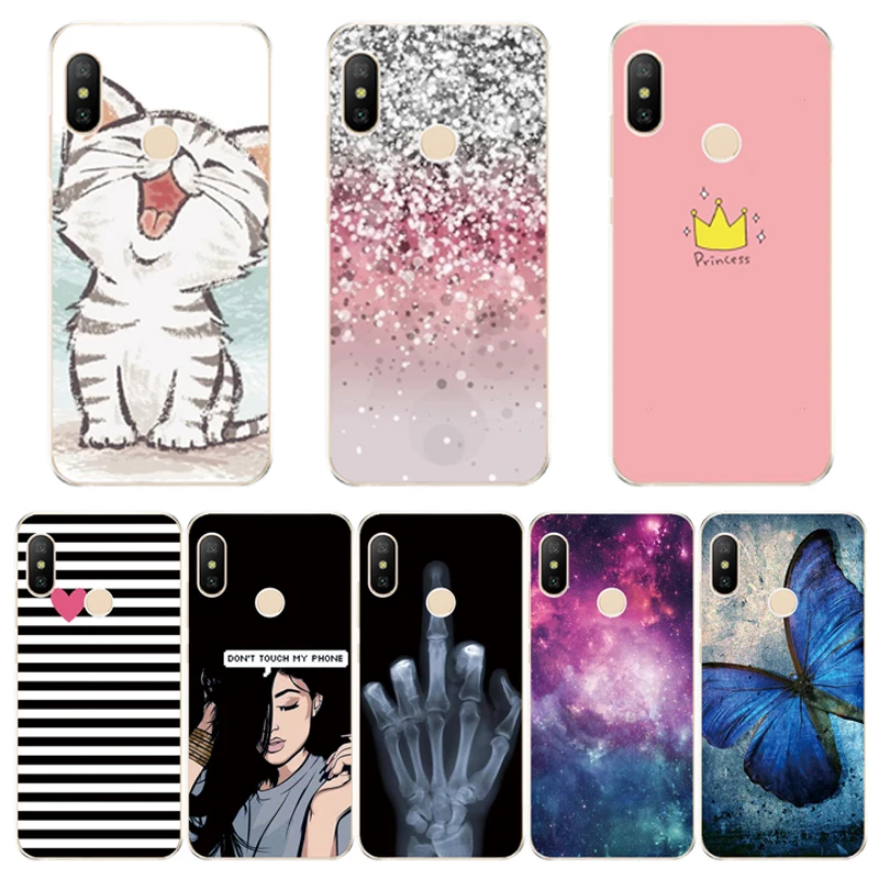 

Silicone Case For Xiaomi Mi A2 Case Cover for Xiaomi Mi A2 Lite Case Soft TPU Pattern phone Case on For Xiaomi MiA2 lite
