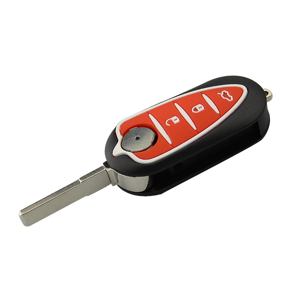 OkeyTech ключ Альфа чехол для автомобиля 3 кнопки флип Foldig дистанционного ключа оболочки SIP22 лезвие для Romeo Mito Giulietta 159 GTA Brera 159