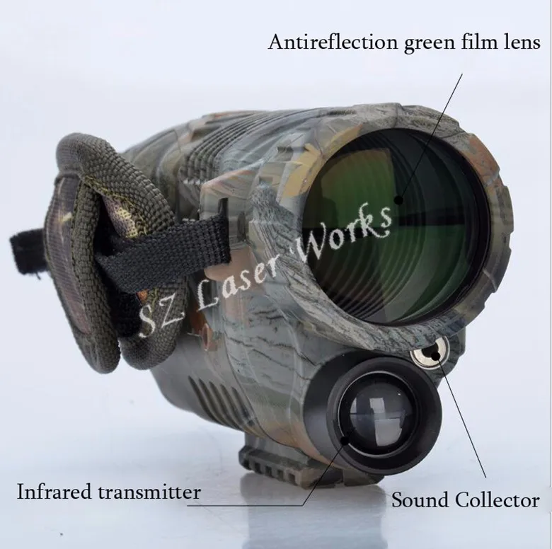 monocular 5x40 escopo de visão noturna tira