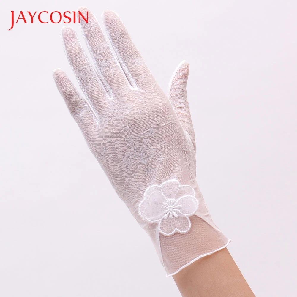 JAYCOSIN летние женские УФ защитные перчатки для вождения кружевные 100% абсолютно