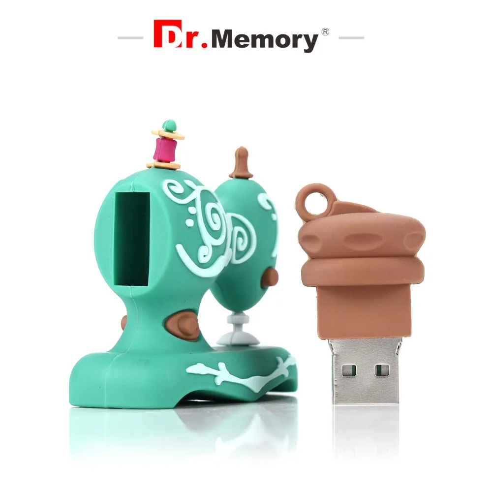 Dr. Memory Usb флеш-накопитель 32 ГБ флеш-накопитель 64 ГБ 128 ГБ Usb память 2,0 Милая швейная машина силиконовая флеш-память 4 ГБ 8 ГБ 16 ГБ подарок