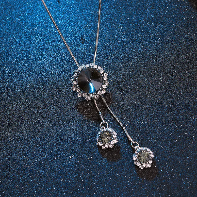 Long Pendant Necklaces for Women Elegant Nice Round Pendant Necklaces