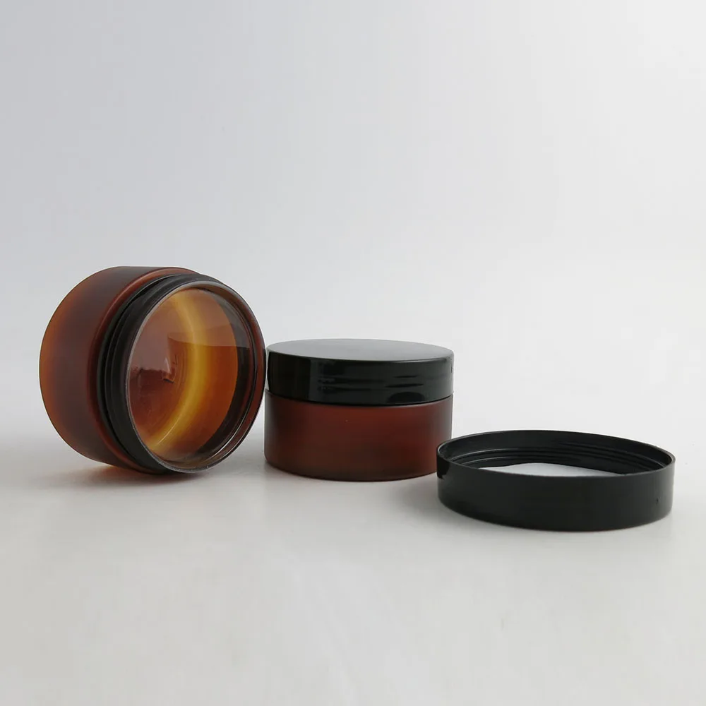 24 x 100g DIY Mini Portable Amber Jar Pot Box Makeup Nail Art Cosmetic Cream 100cc 5