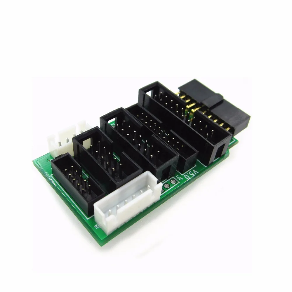 

Free shipping 5PCS/LOT Multi-function switching board Support jtag jlink v8 v9 ulink2 st-link arm stm32