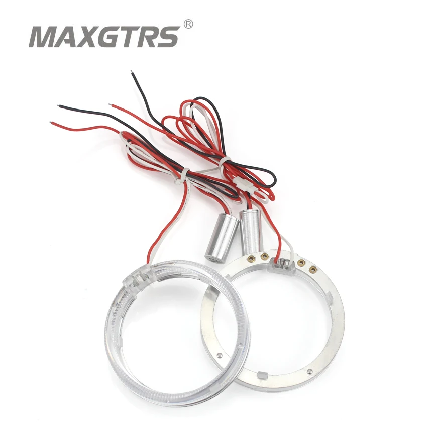 

2x 80mm 95mm Car Guide Led Angel Eyes Light Halo Rings DRL Daytime Running Lights Car Headlights Motorcycle HID Xenon Projector