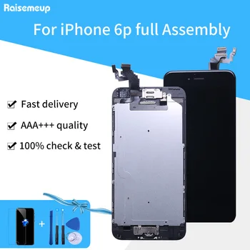 

Complete LCD For iPhone 6 Plus Or Full Assembly Display Touch Digitizer Replacement for iphone 6p A1522 A1524 A1593 with 2Gifts