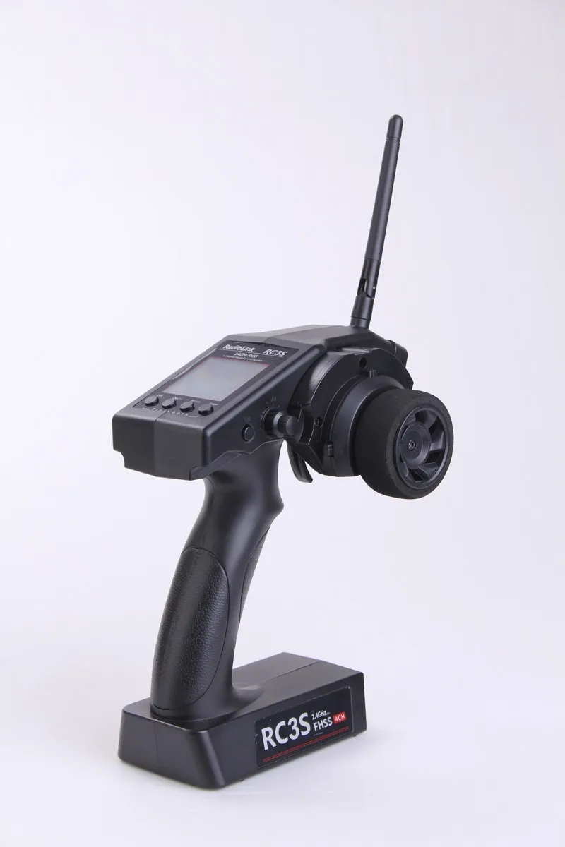 F04640 RadioLink RC3S 4CH 2 4G Digital Radio Control System Gun Transmitter R4EH Receiver LCD Programable
