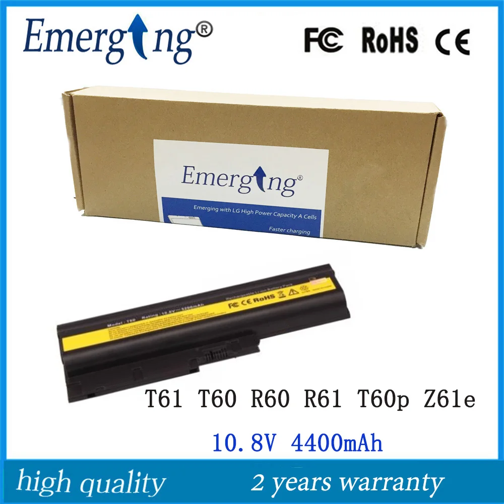 10 8 В 4400 мАч Новый аккумулятор для ноутбука IBM Lenovo ThinkPad T60 R60 R61 T60p Z61e R500 W500 SL500 40Y6799|new