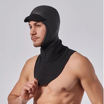 

3mm Thicken Diving Hood With Shoulder Comfortable Sun Protection Face Mask For Diving Snorkeling Water Sports